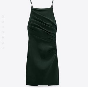 NWT Zara linen blend mini dress